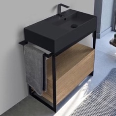 Modern  Console Vanity, 35 inch